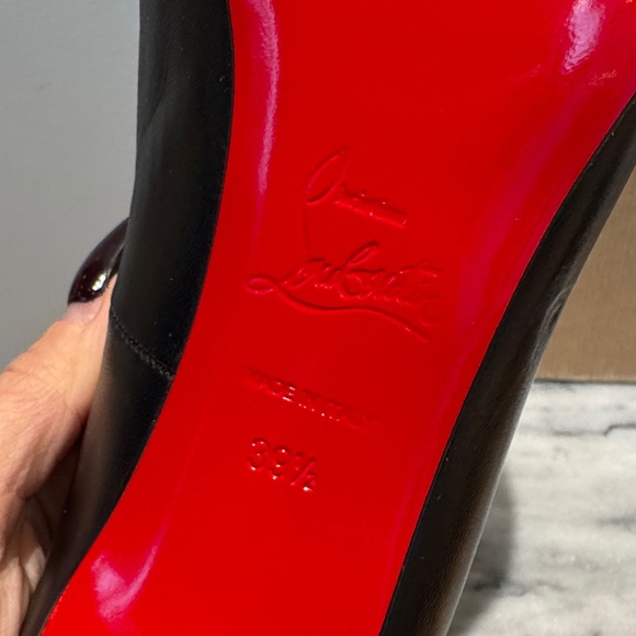 Christian Louboutin Black Heels Size 39.5 - Picture 11 of 13